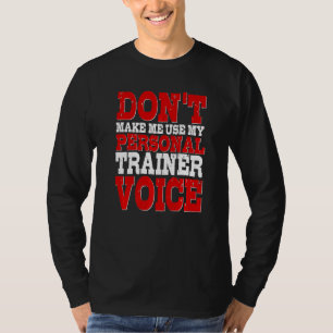 Schulung zur Fitness des Personal Trainer Voice In T-Shirt