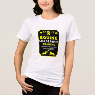Schulung zur Führung von Pferden Tri-Blend Shirt