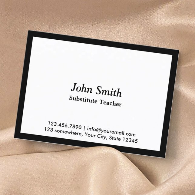 Schulungskarte für den Schwarzgrenzaustausch Visitenkarte (Von Creator hochgeladen)