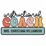 Schulungslehrer Retro<br><div class="desc">Personalisierte Geschenke für Lehrer und Lehrer. Dieses individuell anpassbare Design ist ein großes Dankeschön an Instructional Coaches!</div>
