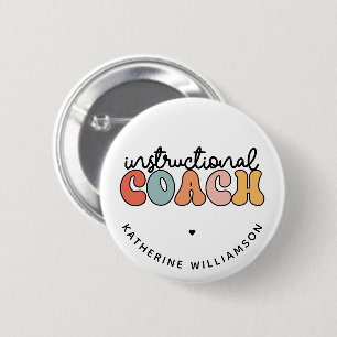 Schulungslehrer Retro Button