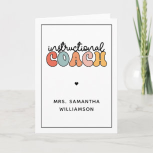 Schulungslehrer Retro Karte