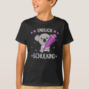 Schulunterricht Kinder Koala Schule Eintritt in Ko T-Shirt