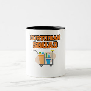 Schulverwalter Squad Stellvertreter Janitor Suppor Zweifarbige Tasse