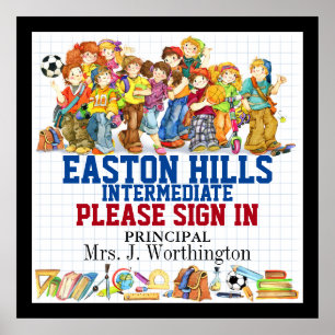 Schulverwaltung und Lehrer-Plakate Poster