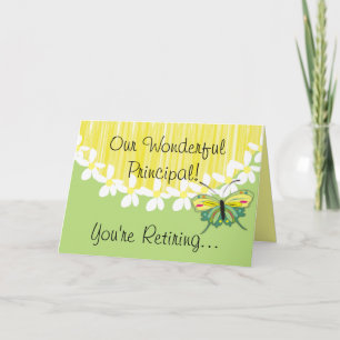 Schulvorsteher-Ruhestands-Karte Karte