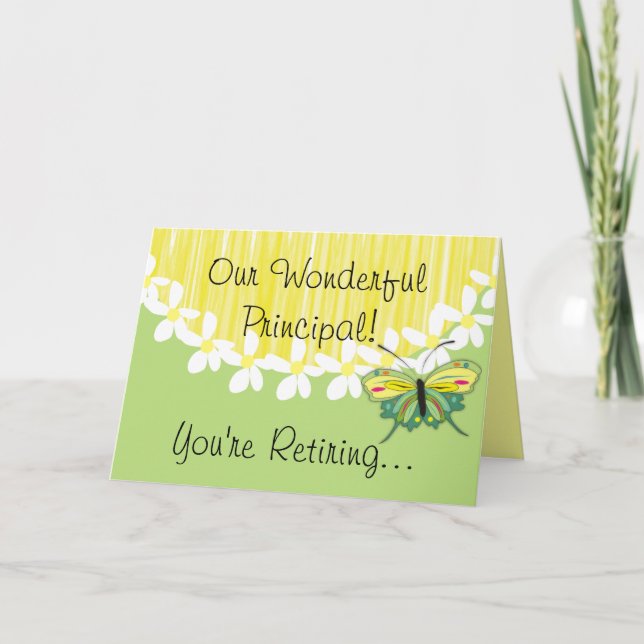 Schulvorsteher-Ruhestands-Karte Karte (Vorderseite)