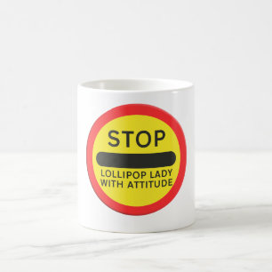 Schulwegweiser Kinderüberweg Lollipop-Dame Kaffeetasse