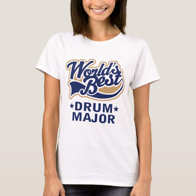 Schulweltbester Tambourmajor Geschenk T-Shirt (Vorderseite)