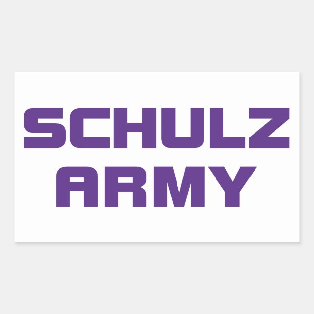 Schulz Army Sticker (Vorderseite)