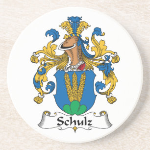 Schulz Familienwappen Sandstein Untersetzer