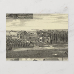 Schulz Residenz, Nebraska Postkarte