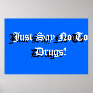 Schulzeichen Anti-Droge Poster