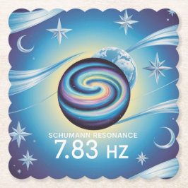 Schumann-Resonanz Himmelblaues gekerbtes Set Untersetzer