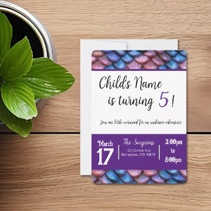 Schuppen der Meerjungfrau Einladung