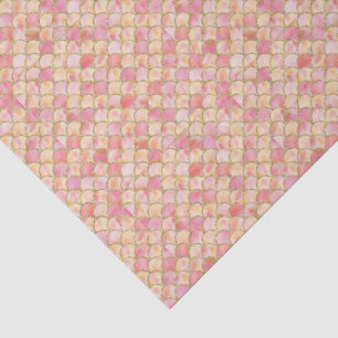 Schuppen der Meerjungfrau Rosa & Gold Decoupage  Seidenpapier