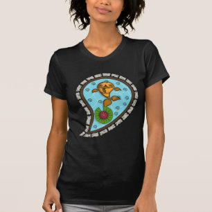 Schuppen Frauen Dunkles Shirt