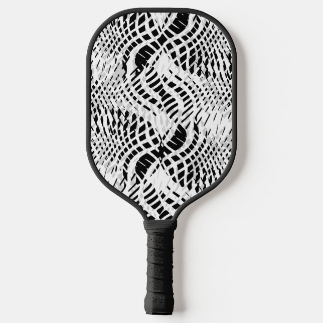Schuppen - Harzgrau Pickleball Schläger (Rückseite)