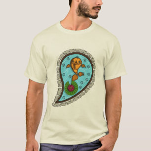 Schuppen Herren Leichtes Hemd T-Shirt