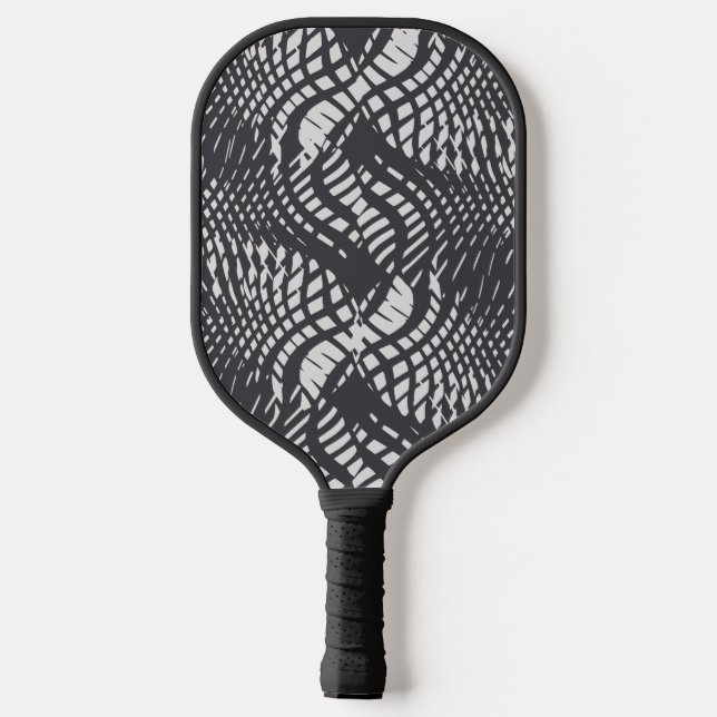 Schuppen - Tinte + Asche Pickleball Schläger (Rückseite)