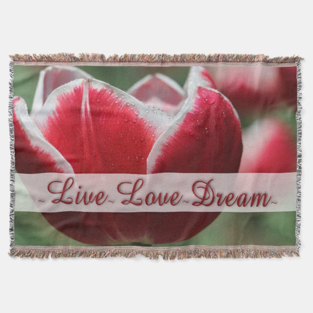 Schuppenblanket/Tulpen Decke (Vorderseite)