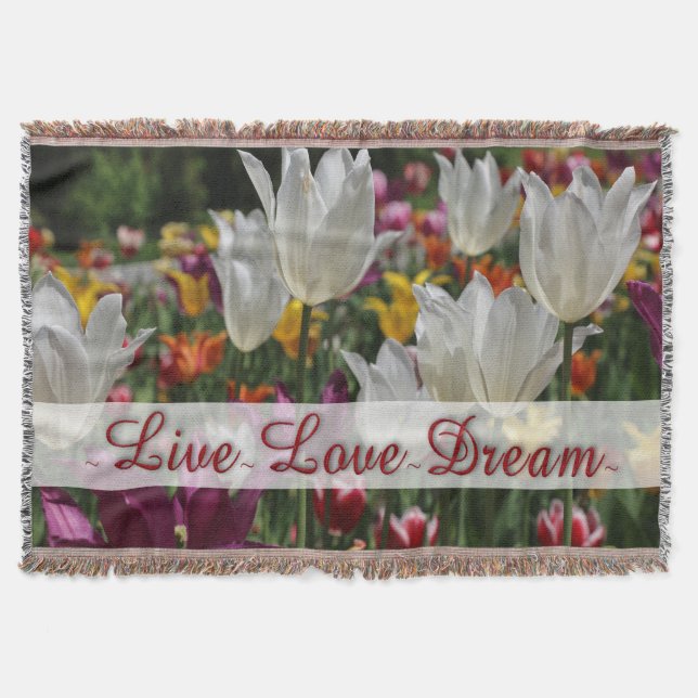 Schuppenblanket/Tulpen Decke (Vorderseite)