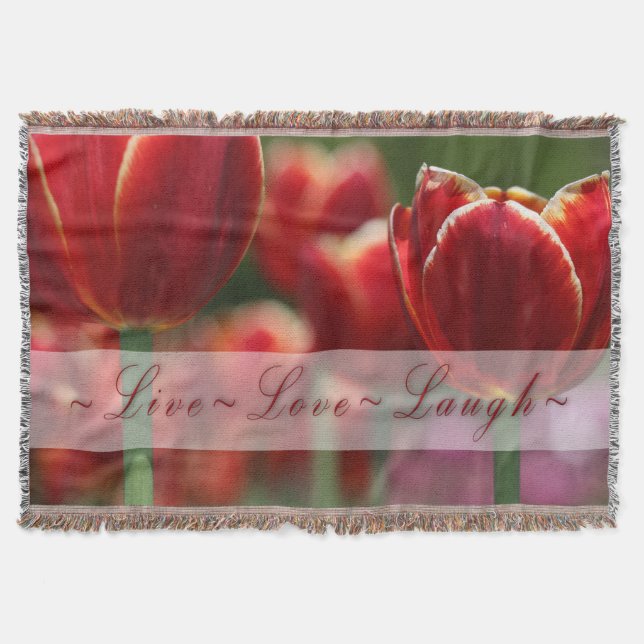 Schuppenblanket/Tulpen Decke (Vorderseite)