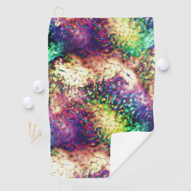 Schuppenfarbene Waagen oder Wassertropfen Golfhandtuch (Insitu)