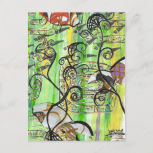 Schuppenfisch 2 postkarte