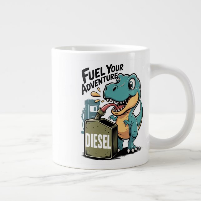 Schüren Sie Ihr Abenteuer Jumbo-Tasse (Rechts)