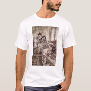 Schurke Arthurs Rackham   vor dem König und der T-Shirt