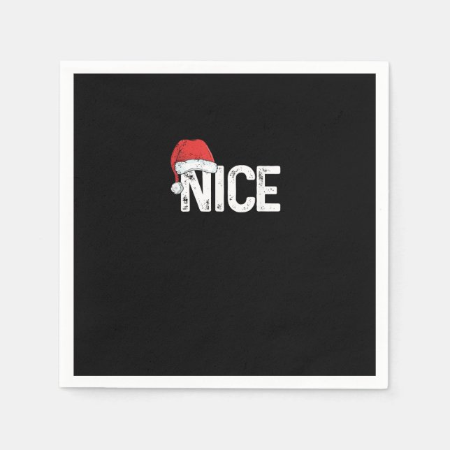 Schurken oder Schatz passende Weihnachtsdesign lus Serviette (Vorderseite)