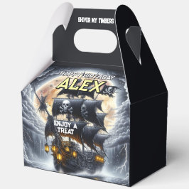Schurken-Piraten-Thema 5"b x 3"l x 6,5"h Geschenkschachtel
