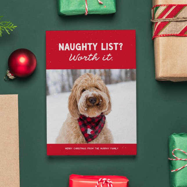 Schurkenliste lustig süß rot Weihnachten (Von Creator hochgeladen)