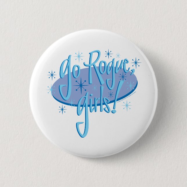 Schurkenmädchen Button (Vorderseite)