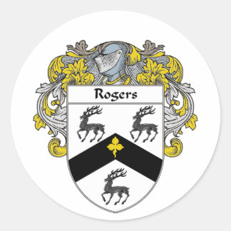 Schurrer-Wappen (mantled) Runder Aufkleber