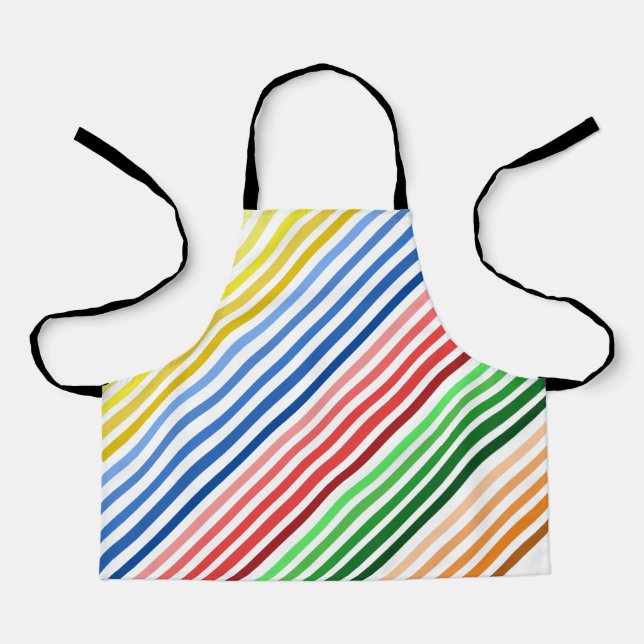 Schürze - 5 Gruppen farbiger Linien (Vorderseite)