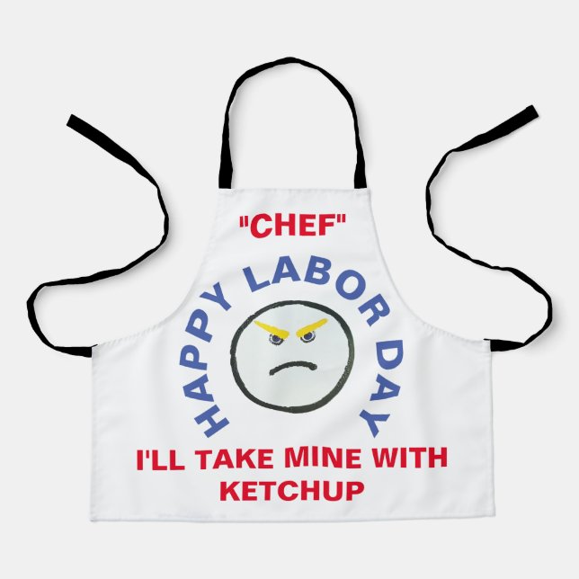 Schürze am Arbeitstag (Vorderseite)