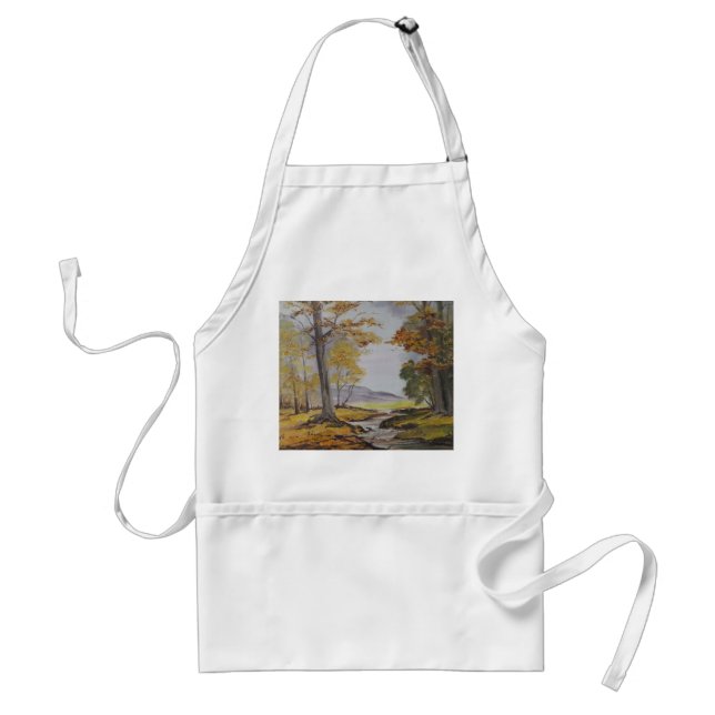 Schürze Ann Hayes Painting Forest Stream (Vorne)