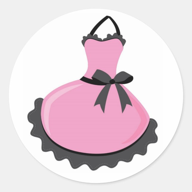 Schürze-Aufkleber/Siegel Runder Aufkleber (Vorderseite)