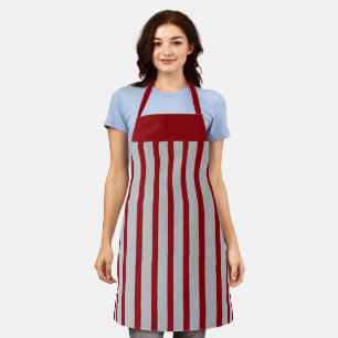 Schürze Café Crimson und Gray Strip