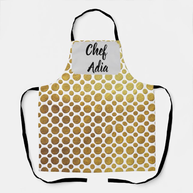 Schürze Chef Adia mit dekorativem Muster (Vorderseite)