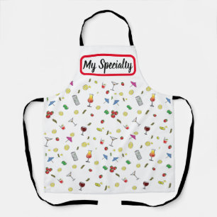 Schürze Cocktaildesign