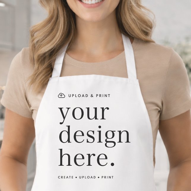 Schürze der Entwurfsaktualisierung (Upload your artwork and turn this apron into branded workwear, custom merch, or a stylish gift)