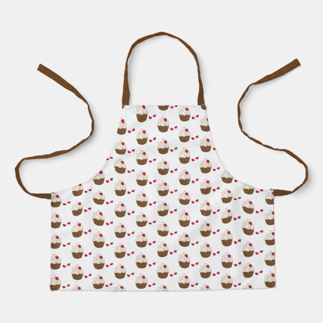 Schürze der Kinder | Überdrucken von Cupcake (Vorderseite)