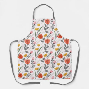Schürze der modernen Handgezeichnete Tulips