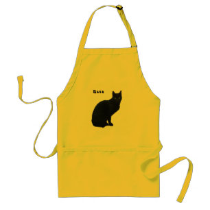 Schürze der schwarzen Katze