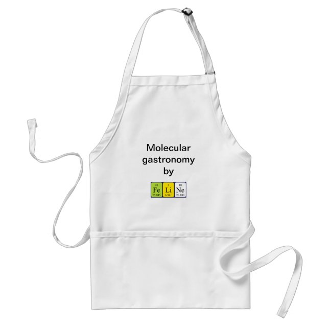 Schürze des periodischen Tabellennamens (Vorne)