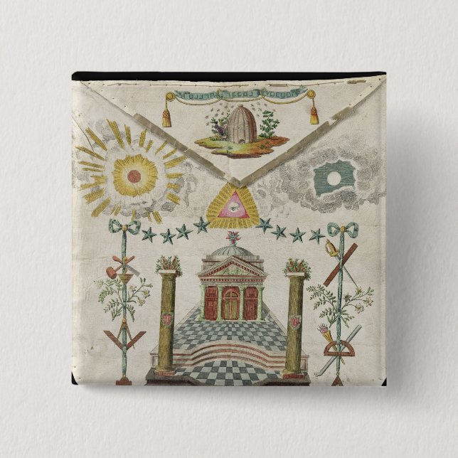 Schürze eines Meisters Heiliges-Julien Häuschens Button (Vorderseite)