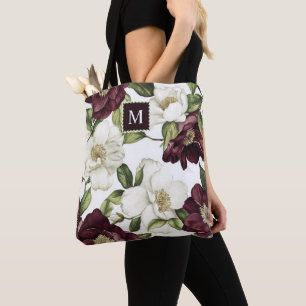 Schürze für das Muster des Burgundy Floral